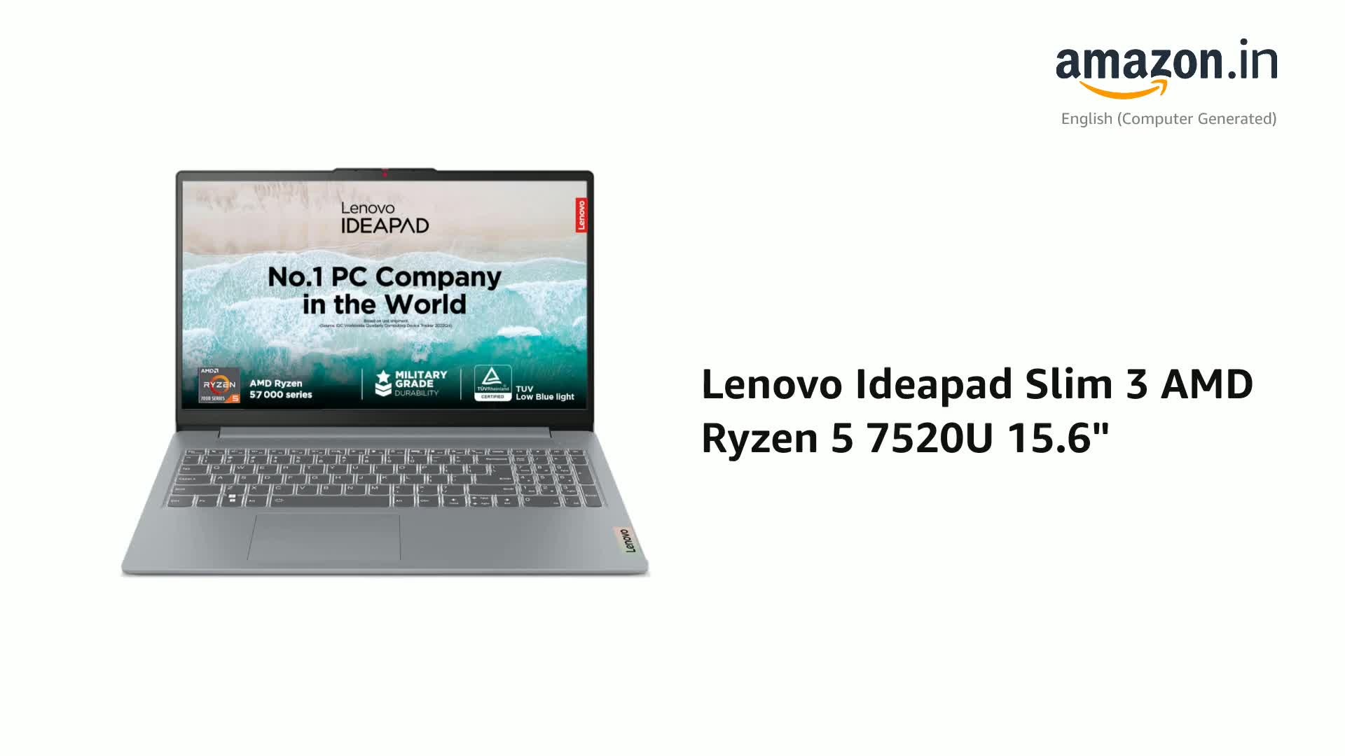 lenovo ideapad slim 3 amd ryzen 5 7520u 15.6" (39.6cm) fhd thin and light laptop (16gb/512gb ssd/windows 11/microsoft 365 basic + office home 2024/backlit keyboard/grey/1.6kg), 82xq00xdin lenovo ideapad slim 3 amd ryzen 5 7520u 15.6" (39.6cm) fhd thin and light laptop (16gb/512gb ssd/windows 11/microsoft 365 basic + office home 2024/backlit keyboard/grey/1.6kg), 82xq00xdin