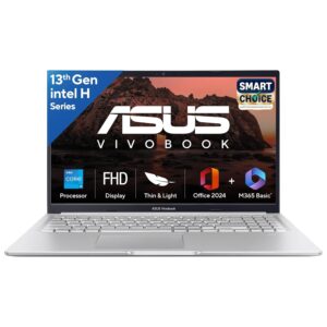 asus vivobook 15, smartchoice,intel core i5 13th gen 13420h,16gb ram, 512gb ssd, fhd 15.6",windows 11, office home 2024, quiet blue, 1.70 kg, x1502va bq836ws,intel uhd igpu, m365 basic (1year)* laptop